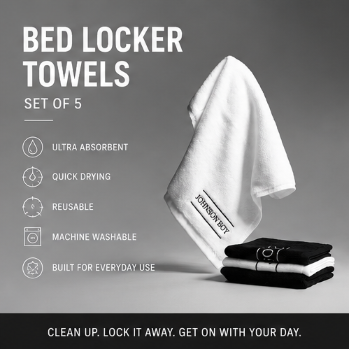 Bed Locker Towels - Set of 5