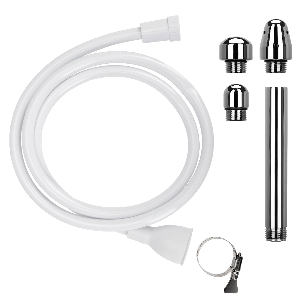 All components included in Johnson Boy ultimate douche kit
