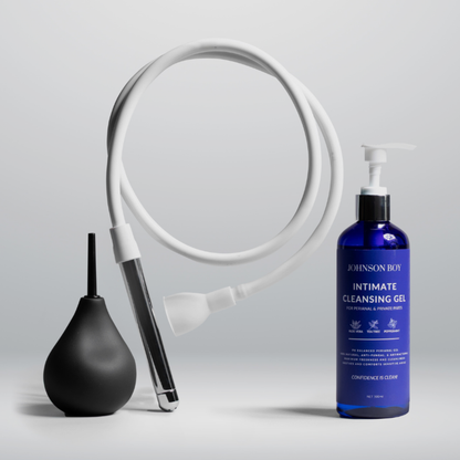 Ready Prep Go intimate cleansing kit with douche bulb, hose and cleansing gel