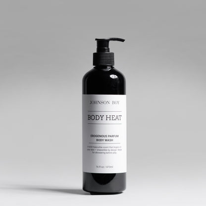 Body Heat parfum body wash included in the Pre Play Post Ritual Kit